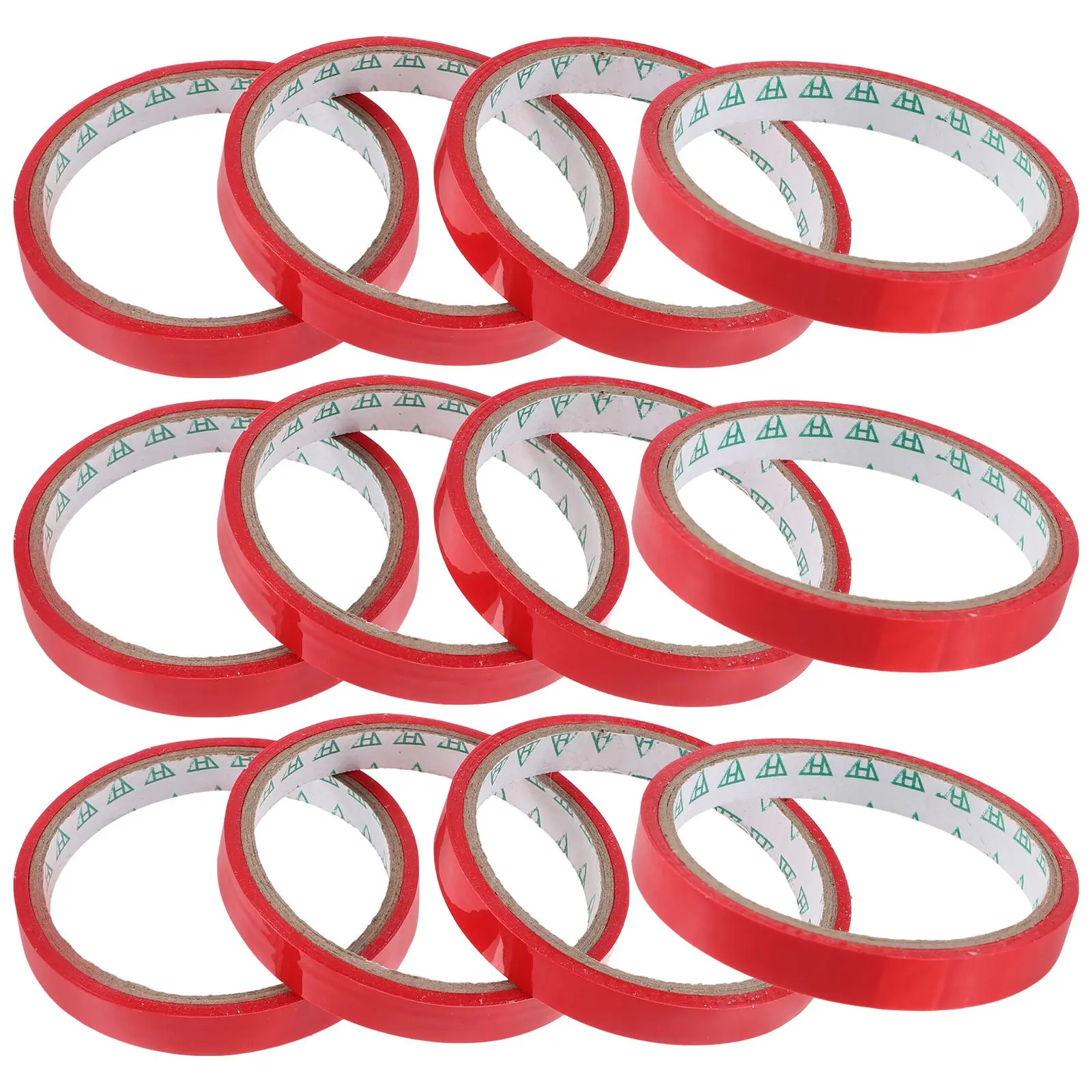 

12 Pcs 1 2cm Sealing Tape Supermarket Bag Tying Machines Blue 30m Roll Packing Tapes Vegetable Bags Packaging