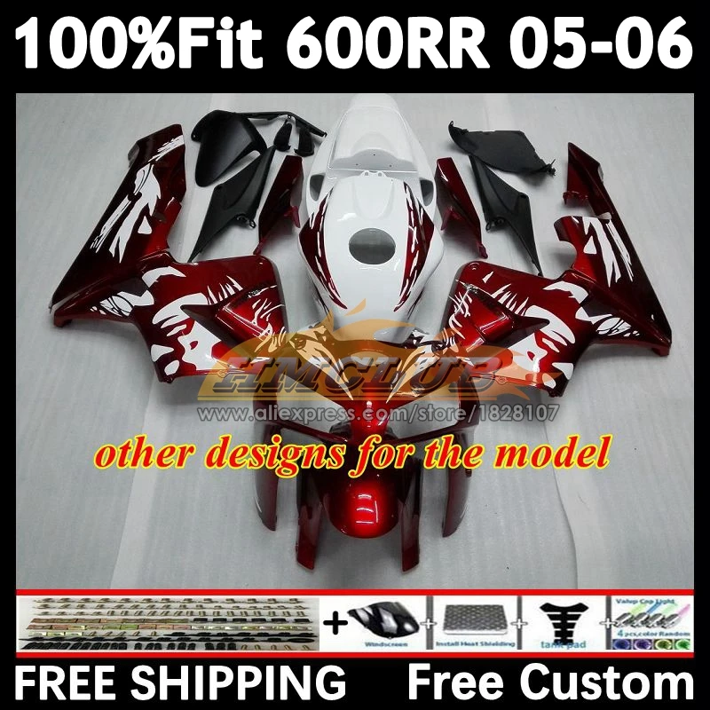 Injeksi untuk HONDA CBR600 CBR 600 RR CC repsol perak 600RR 600F5 600CC F5 59No.6 CBR600RR 05 06 CBR600F5 2005 2006 OEM Fairing