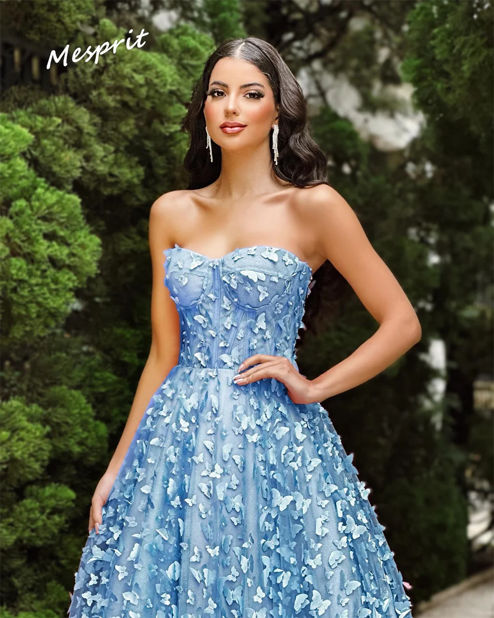 Jiayigong Sparkle A Linha Até O Chão Vestidos, Drapeado Applique Tulle, Alta Qualidade Querida, Personalizado, Requintado