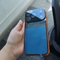 360° Metal Magnetic Double-sided Snap Lock Case For iPhone 17pro 16e 14 Pro 15 13 12 11 Pro Max Lens Protection Cover Shockproof