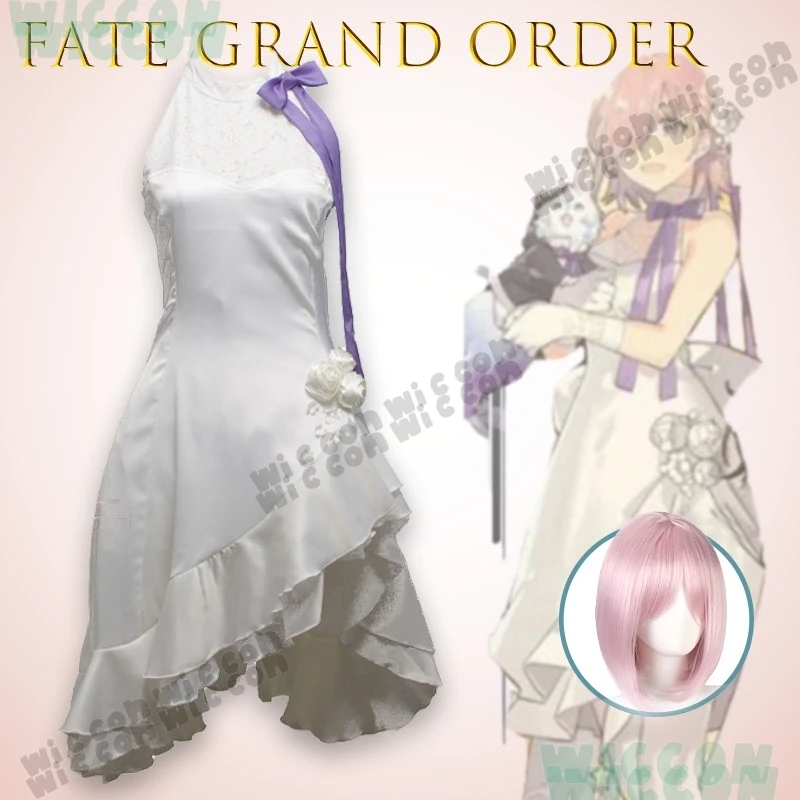 Lily Cosplay Kostüm Fate Grand Order Orchester Konzert Mash Kyrielight Da Vinci Anime Spiel Rollenspiel Komplettset