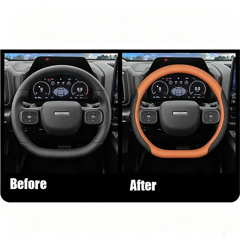 Comfortable Car Steering Wheel Cover Anti-Slip Wear-resisting Auto Interior Accessories For Haval V7 Raptor Menglong 2025 2026