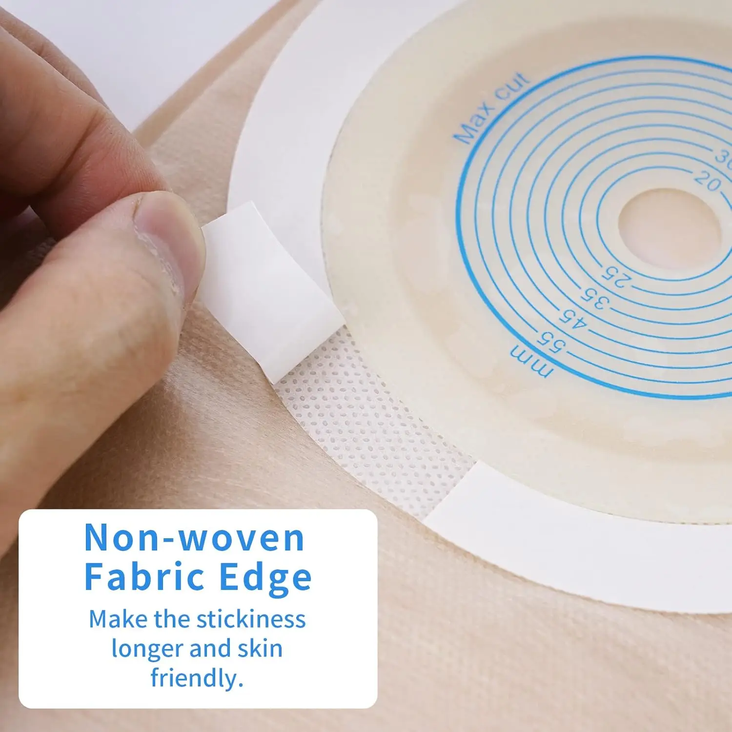 Werkseitig produzierte 60-mm-Einweg-Stoma-Kolostomiebeutel, komfortables, wiederverwendbares Design erhältlich