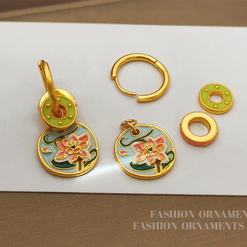 Fashion Jewelry Vintage Temperament Flower Earrings For Women Female Gifts Delicate Design Ear Accessories 2024 Trend New