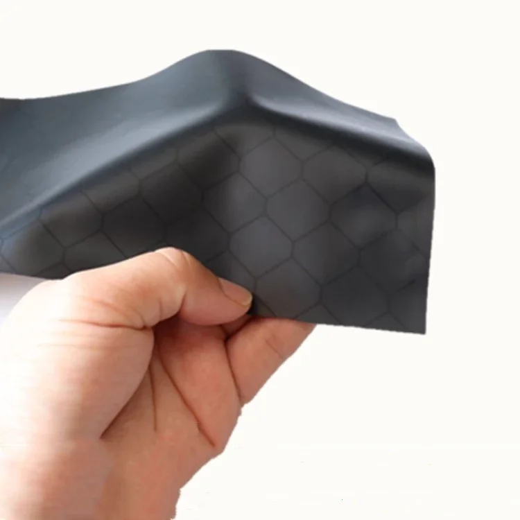 2025S10 0.5mm Antistatic Vinyl PVC Grid Honeycomb Mesh Curtains/Anti Static Black ESD Anti-Static Curtain/Cleanroom Sheet Film