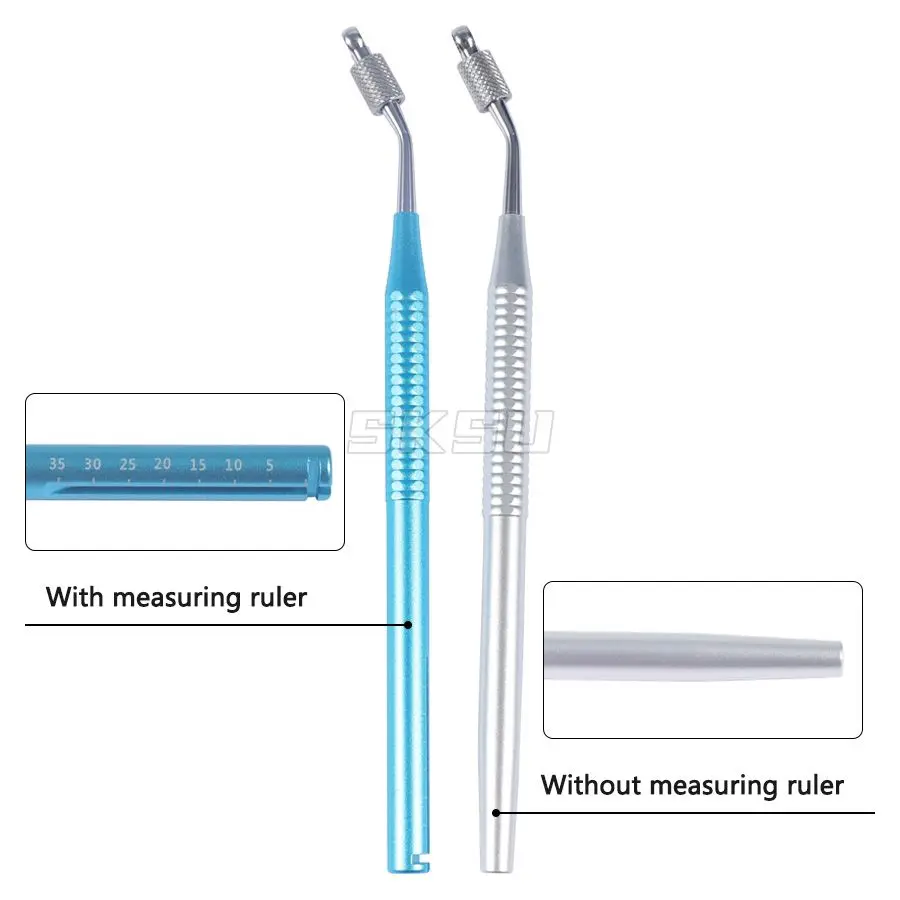 Dental Endodontic Handle File Holder, Root Canal File, Flexible Operation, Autoclaved, Aluminum Alloy, Dental Tools, 200 ℃