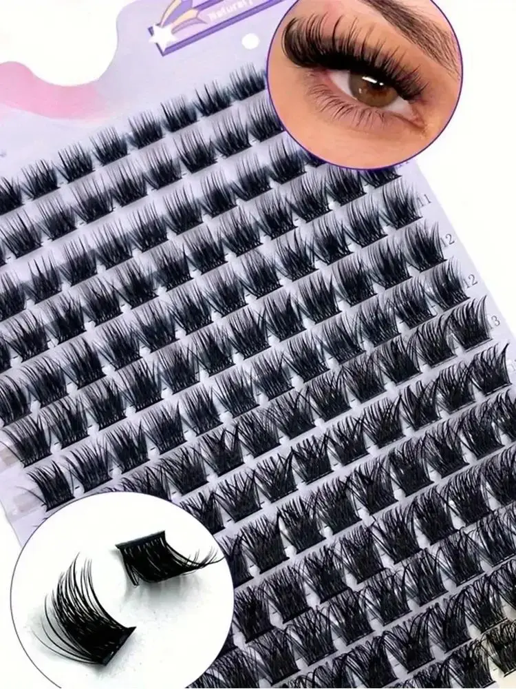 Sztuczne rzęsy z imitacji norek 168 szt. Rzęsy w kępkach 0.07mm Skręt D 9-16mm Mix Naturalne przedłużanie rzęs Narzędzia do makijażu (T50-ZiKa) — Zdjęcie 2 z 2