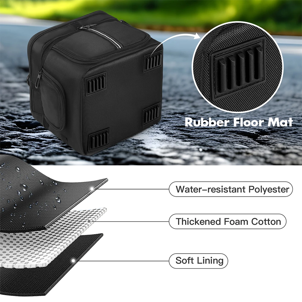 حقيبة حمل واقية ضد الغبار ومضادة للسقوط مع حزام كتف ومقبض لمحطة الطاقة المحمولة Ecoflow River 3/3 Plus