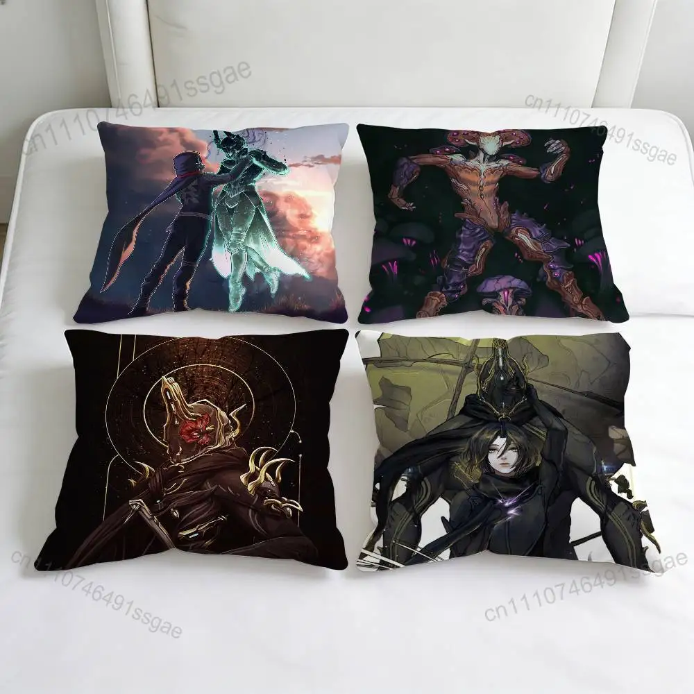 

Game W-WARFRAME Cool Decorative Square Pillow Cover Modern Cushion Case for Living Room Bedroom