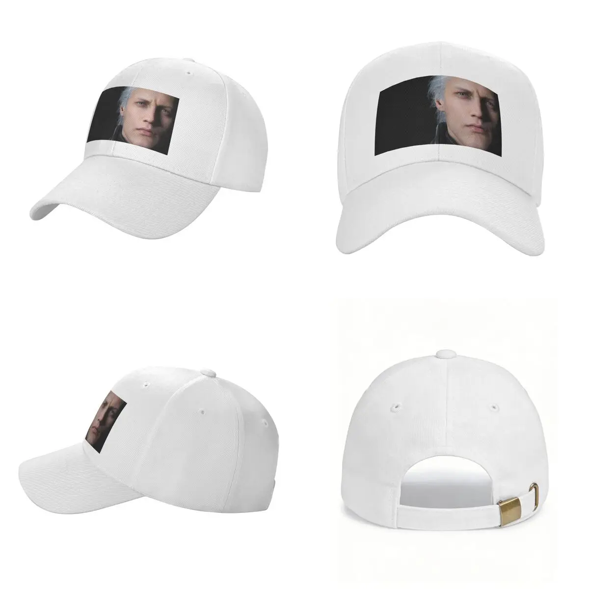 Devil May Cry 5 - Vergil Poster Cap Fashion Casual Baseball Caps Adjustable Hat Hip Hop Summer Unisex Baseball Hats