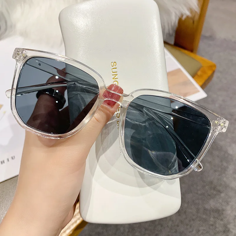 

Polarized Clear Sunglasses Men Retro Square Driving Sun Glasses Women Fashion Brand Design Gradient Frame Shades Eyewear UV400