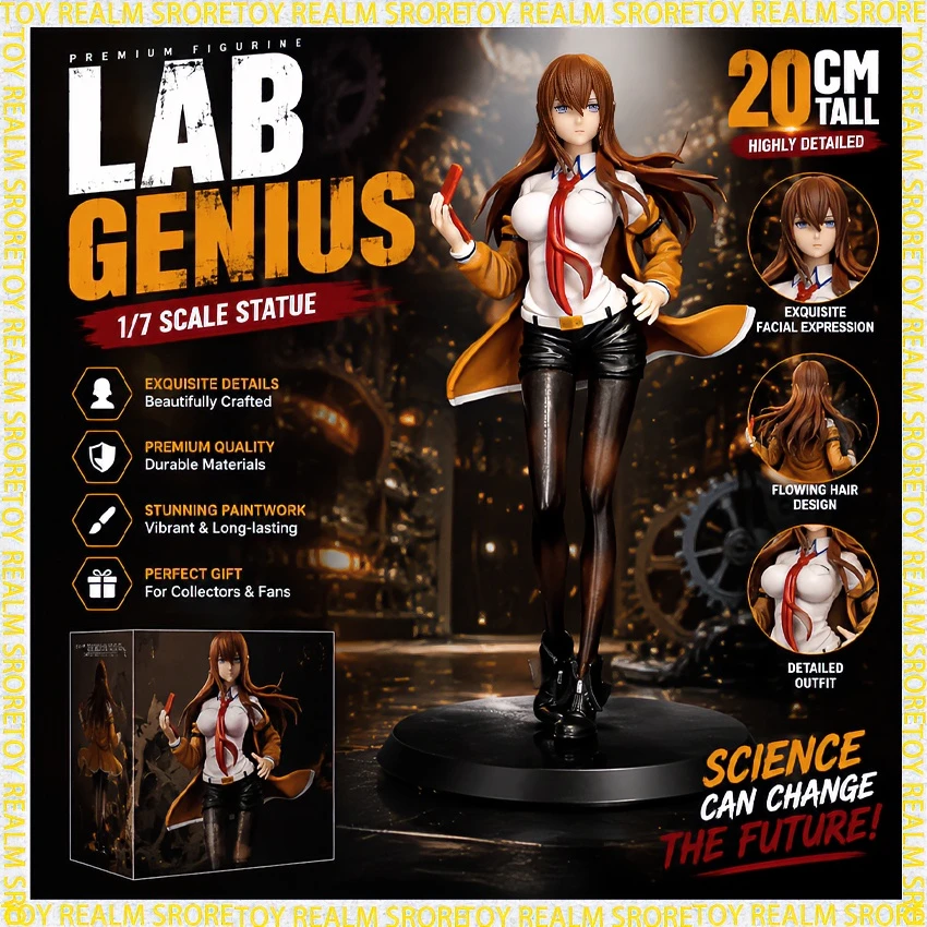 In Stock Shining Hearts Steins Gate Kurisu Makise Figure 1/7 Scale PVC Anime Collectible Model Desktop Decor Gift Birthday