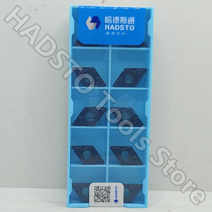 DCMT11T308-TM HS8125 DCMT32.52 DCMT11T308 HADSTO DCMT11T308-TM CNC carbide inserts Turning inserts For Steel 10pcs/box