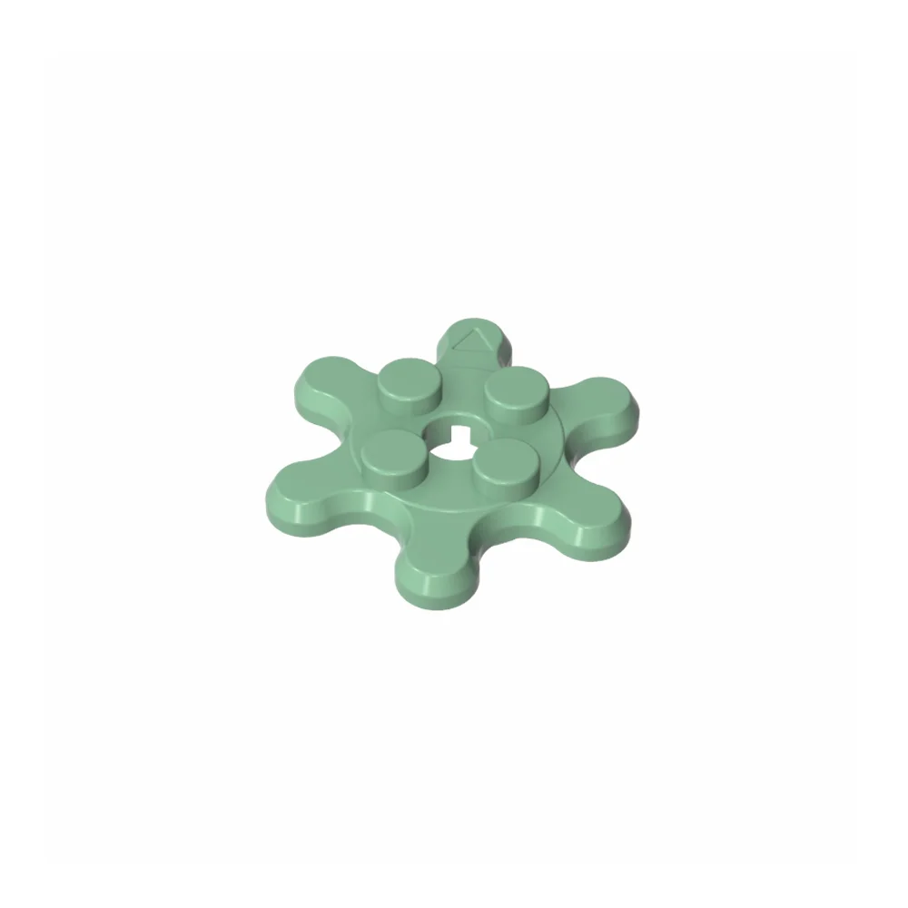 

Gobricks GDS-90034 Assembles Building Blocks children's toys Plate, Round 2 x 2 Gear 6 Tooth compatible with lego 35442