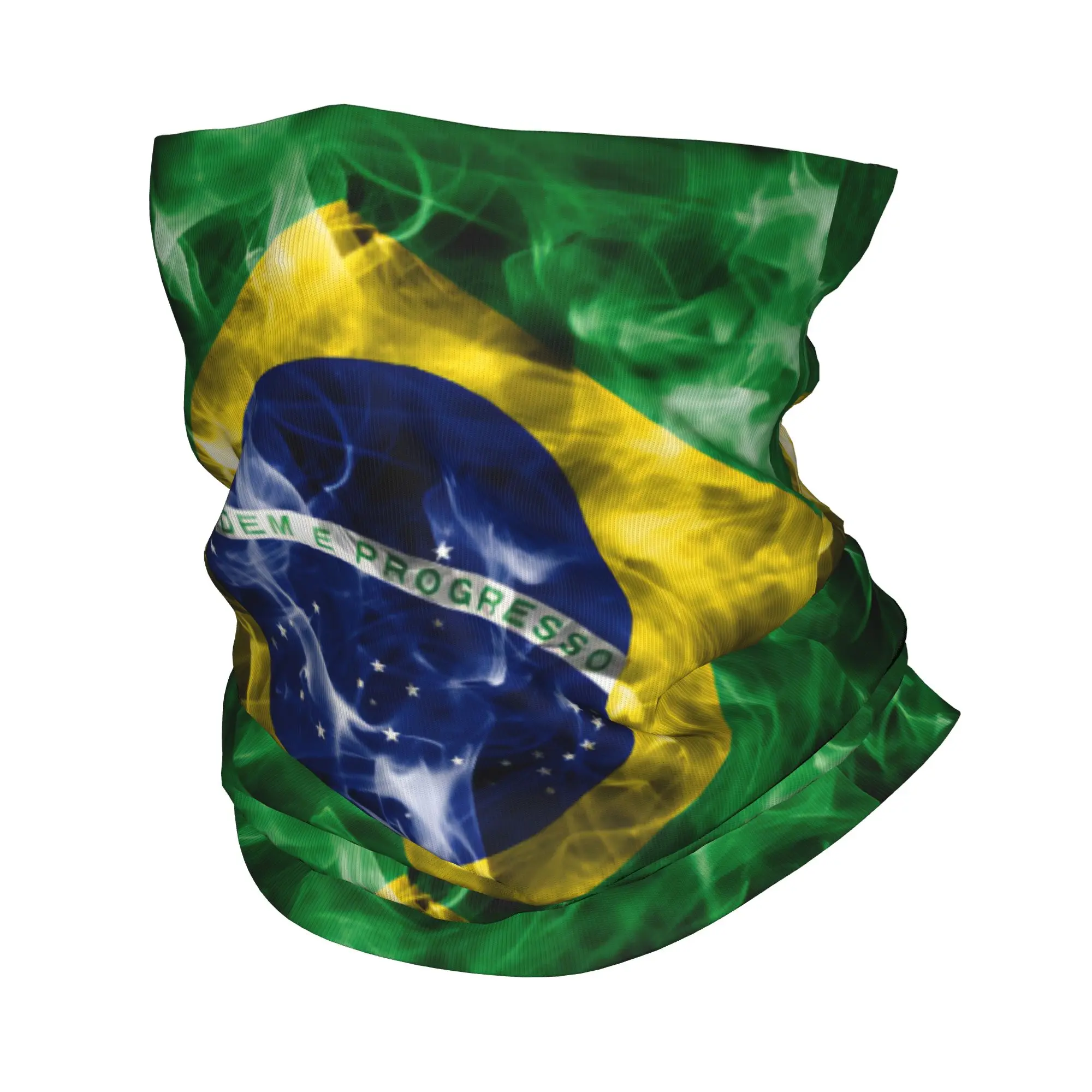Brazil Flag Brazilian Flag Winter Headband Neck Warmer Women Men Ski Hunting Tube Scarf  Face Bandana Gaiter