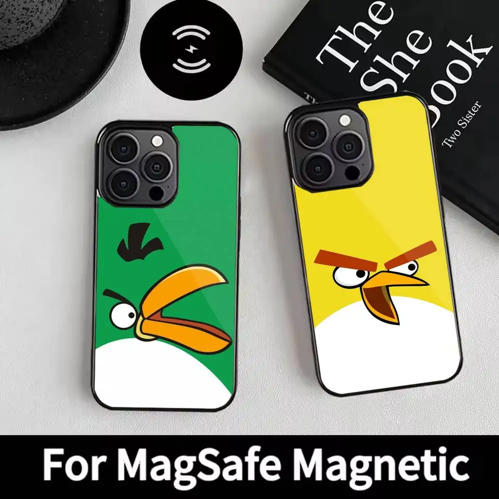 

Game A-angry B-birds Phone Case For iPhone 17,16,15,14,13,12,Plus,Pro,Max For Magsafe Magnetic Wireless Charge