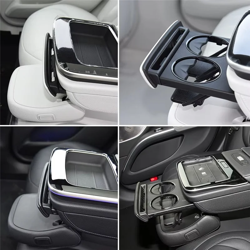 

Car Center Console Insert Drinks Cup Holder For Mercedes Benz EQE EQS Class EQE300 EQE350 EQS400-X67A