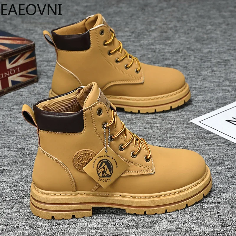 ผู้ชายฤดูหนาวรองเท้าแฟชั่นที่สวยงามรองเท้าหนัง Man LOW Tops อุ่นน้ําผู้ชาย PROOF รองเท้าลื่นสวมใส่