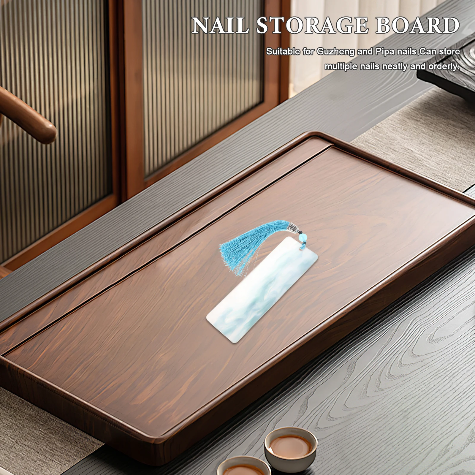 

Guzheng Nail Plate Supplies Storage Manicure Tools Organizers Delicate Pick Container