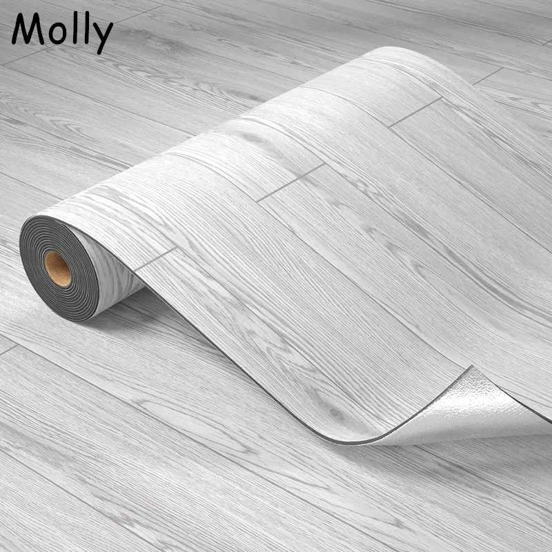Peel and Stick Vinyl Floor Sticker Self Adhesive Vinyl Floor Tiles Wood Plank Flooring Waterproof Wear-Resistant Floor Coverings