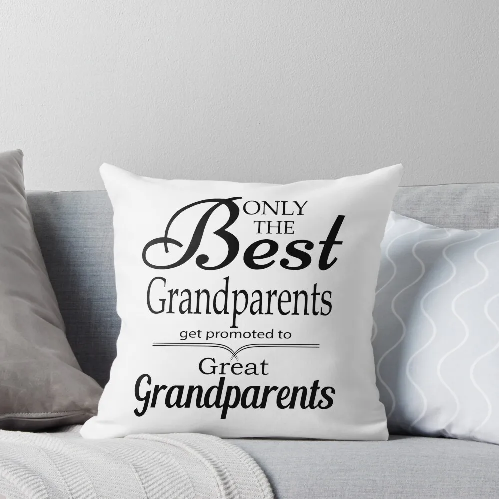 

Best Grandparents Get Promoted To Great Grandparents Throw Pillow Sofa Pillow Cover Decorative pillow case