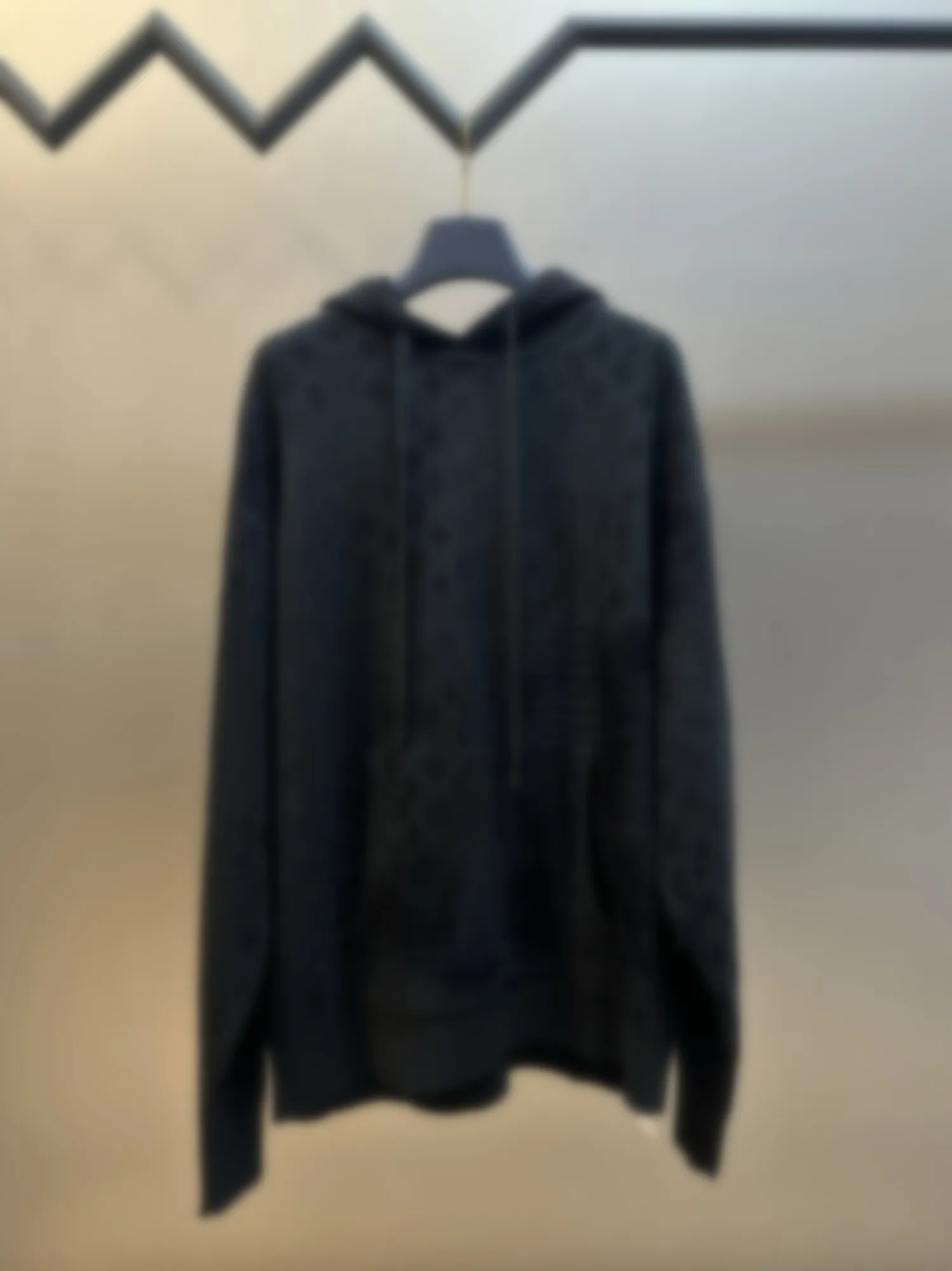 

Early Spring 2026 Faionable Printed Long Sve Hoodie ex Loose Fit Casual Sle Knitted Sweater with Side Splicing