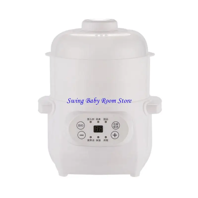 

K1AD Soup and Porridge Making Pots Ceramic Soup Cooker Small Electric Slow Cooker