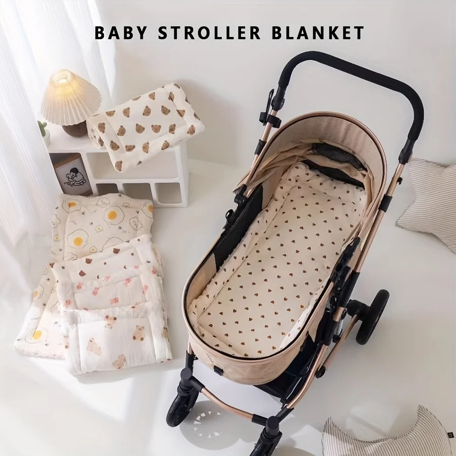 Cojín para asiento de cochecito de bebé, suave, cómodo y grueso, con lindos patrones, adecuado tanto para niños como niñas, lavable a máquina, se puede utilizar en todas las estaciones, cojín para trona, adecuado para viajes, ideal como regalo para 5 días importantes