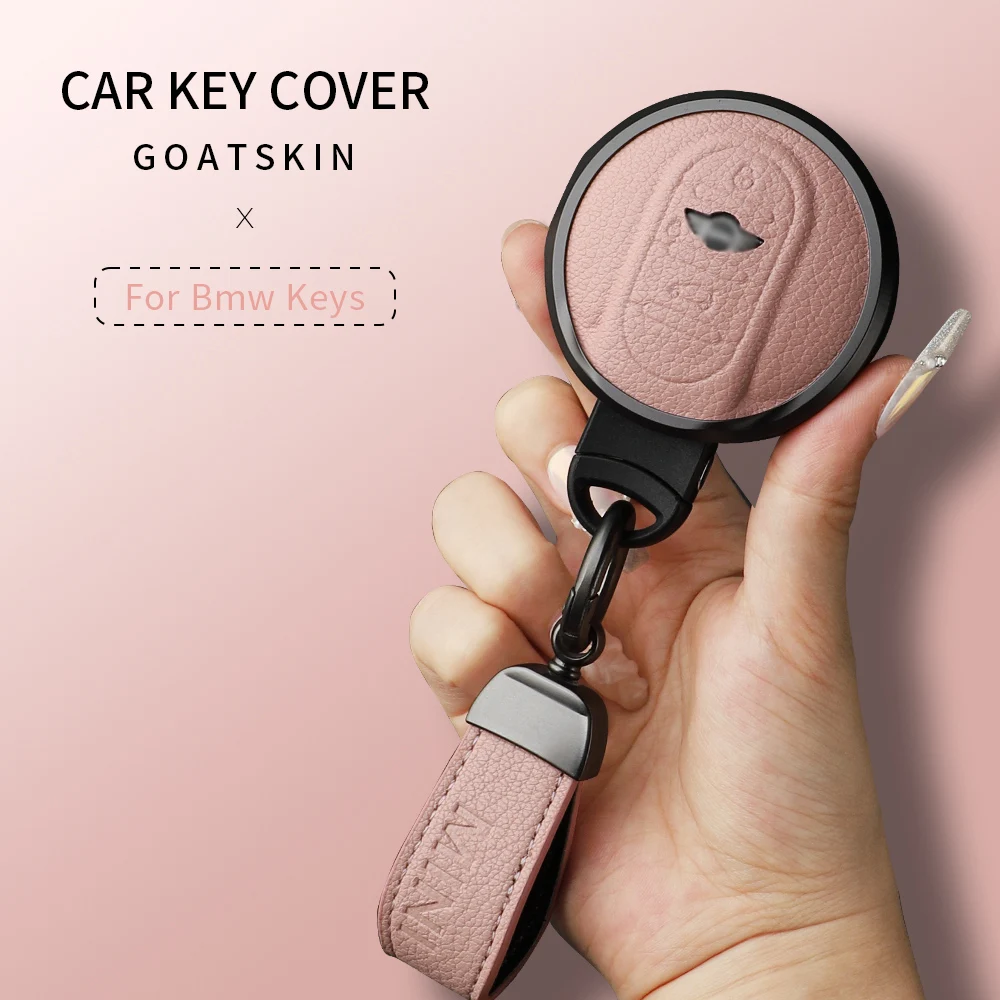 

Metal and Leather Car Key Case Cover For Bmw Mini COOPERS ONE JCW CLUBMAN Countryman R55 R56 R57 R58 F56 F55 F54 F57 F60 R59 R60