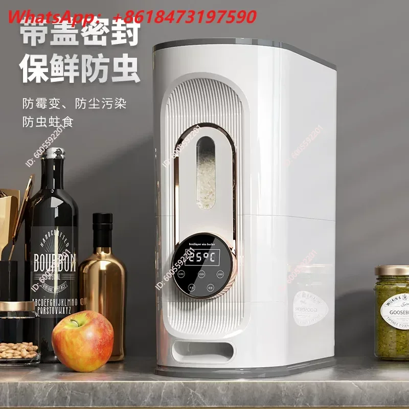 for Intelligent Electric Rice Dispenser Sealed Moisture Proof Rice Bucket Household Automatic Timing Storage Box Grain