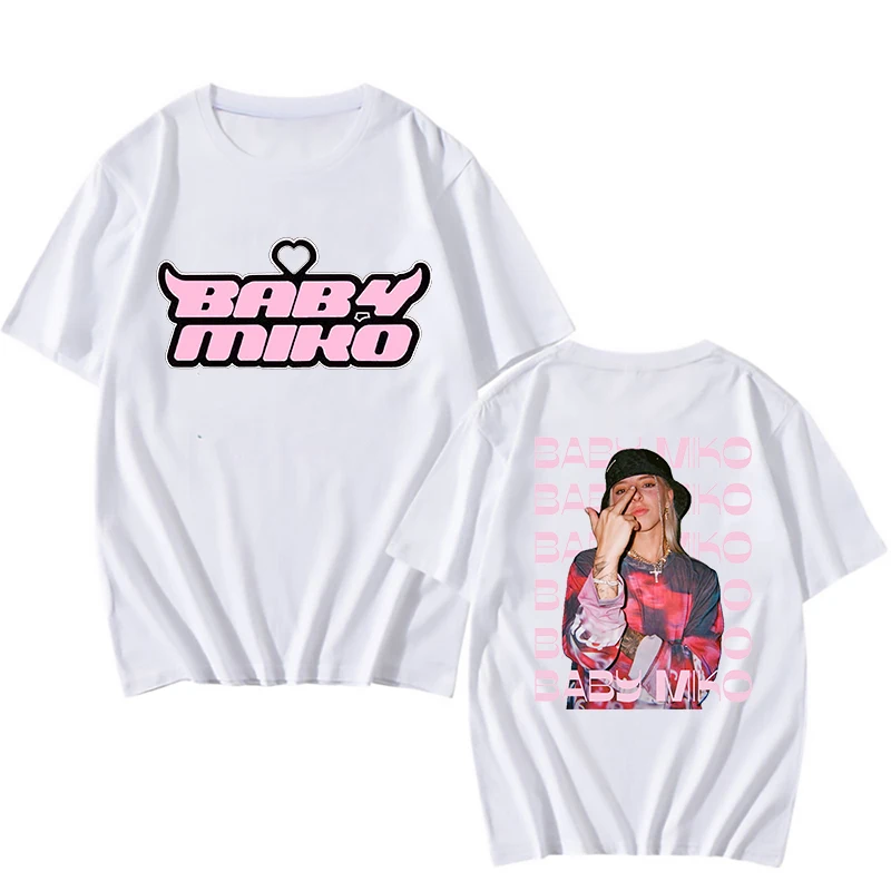 Baby Young Miko Printing Tee-shirt Cotton Short Sleeve Hip Hop Fans Unisex Fashion T-shirt Women Men Fashion Tops Tees Clothes