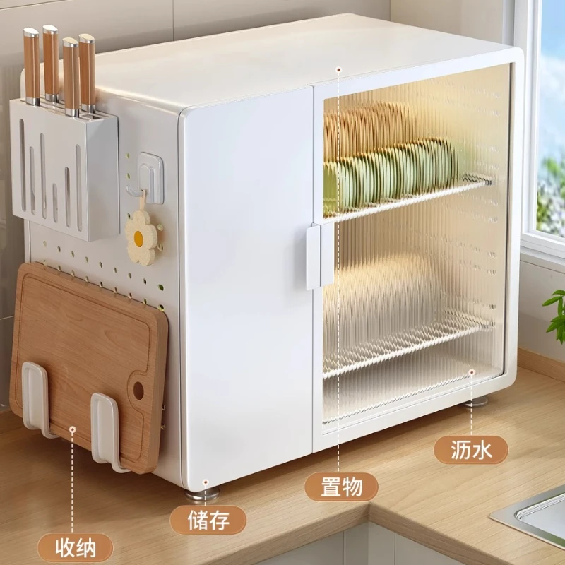 

Kitchen Bowl Rack Storage Rack Multi Functional Bowl and Plate Storage Box Bowl and Chopstick Cabinet Drain Storage Rack