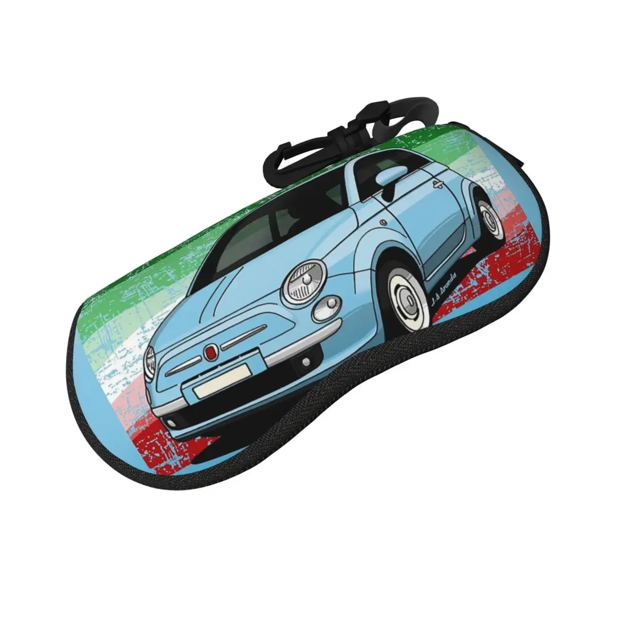 Drawing Of The Italian Utility Vehicle That Everyone Loves! Shell Glasses Case Protective Sunglasses Box Eyeglasses Bag Pouch