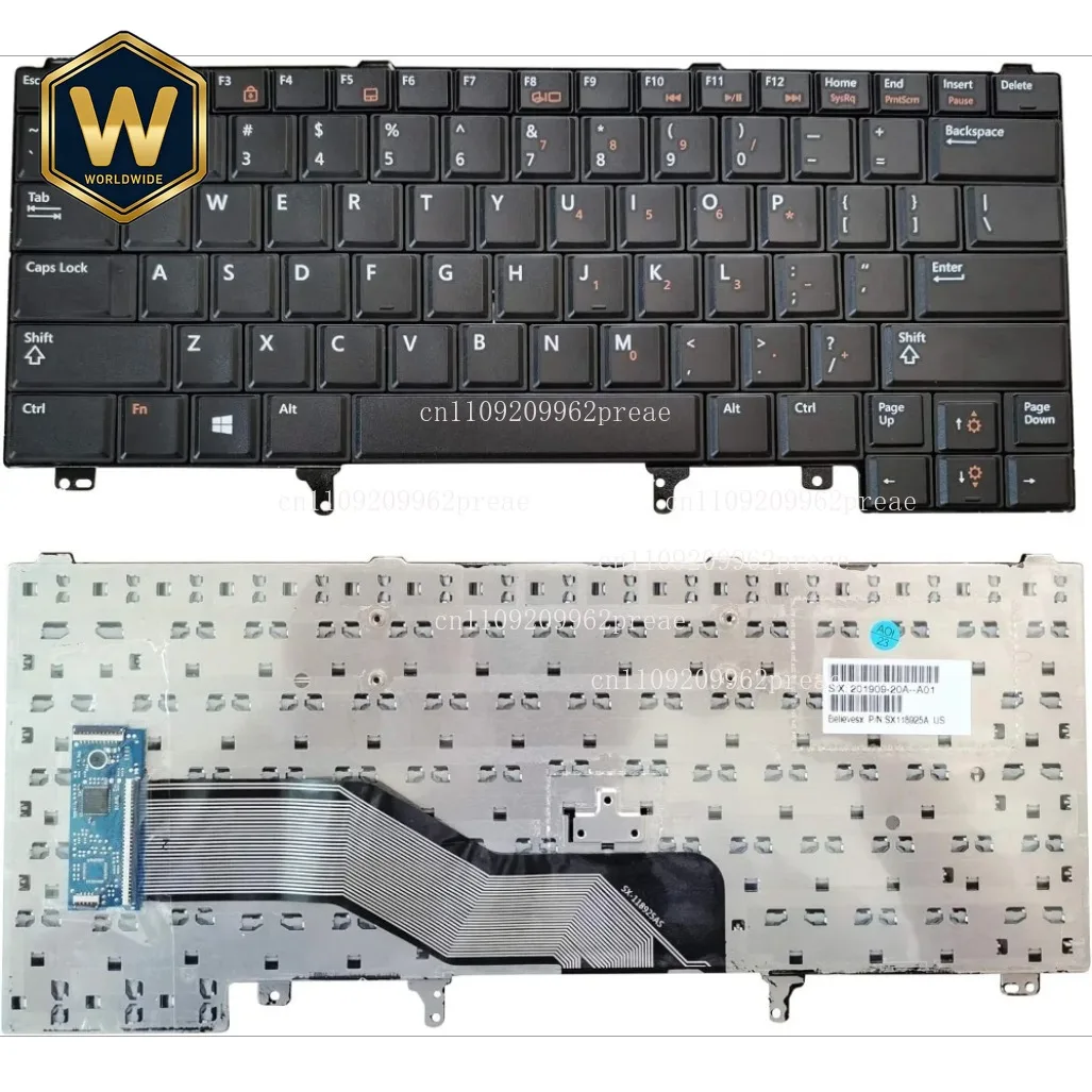 S For Dell Latitude E5430/E6230/E6330/E6430 ATG/E6320/E6420/E5420/E6430s Series - Replacement Backlit Keyboard With Pointer