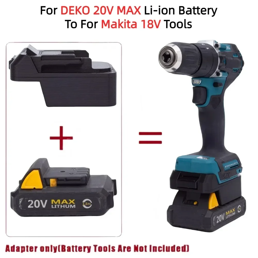 

Adapter / Converter For DEKO 20V MAX Li-ion Battery TO Makita 18V BL Cordless Electric Drill Tool Compatible(Only Adapter)