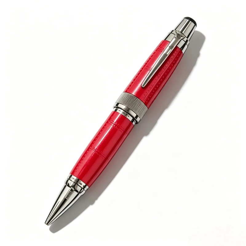 Red Stainless Steel Mbs Fountain Pen Black Popular Black 0.7 M  B Pen Core Rollerball Pens Holiday Promotion Souvenir Stationery