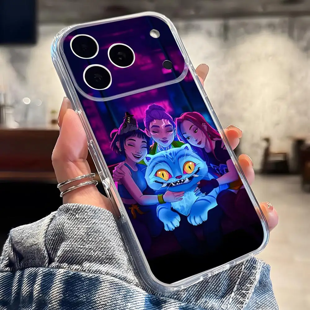 Чехол для телефона Kpop Demon Hunters Huntrix IPhone 17 16 Pro Max 15 14 13 11 12 Mini Xs X Xr 7 8 Plus Se прозрачный Фото №5