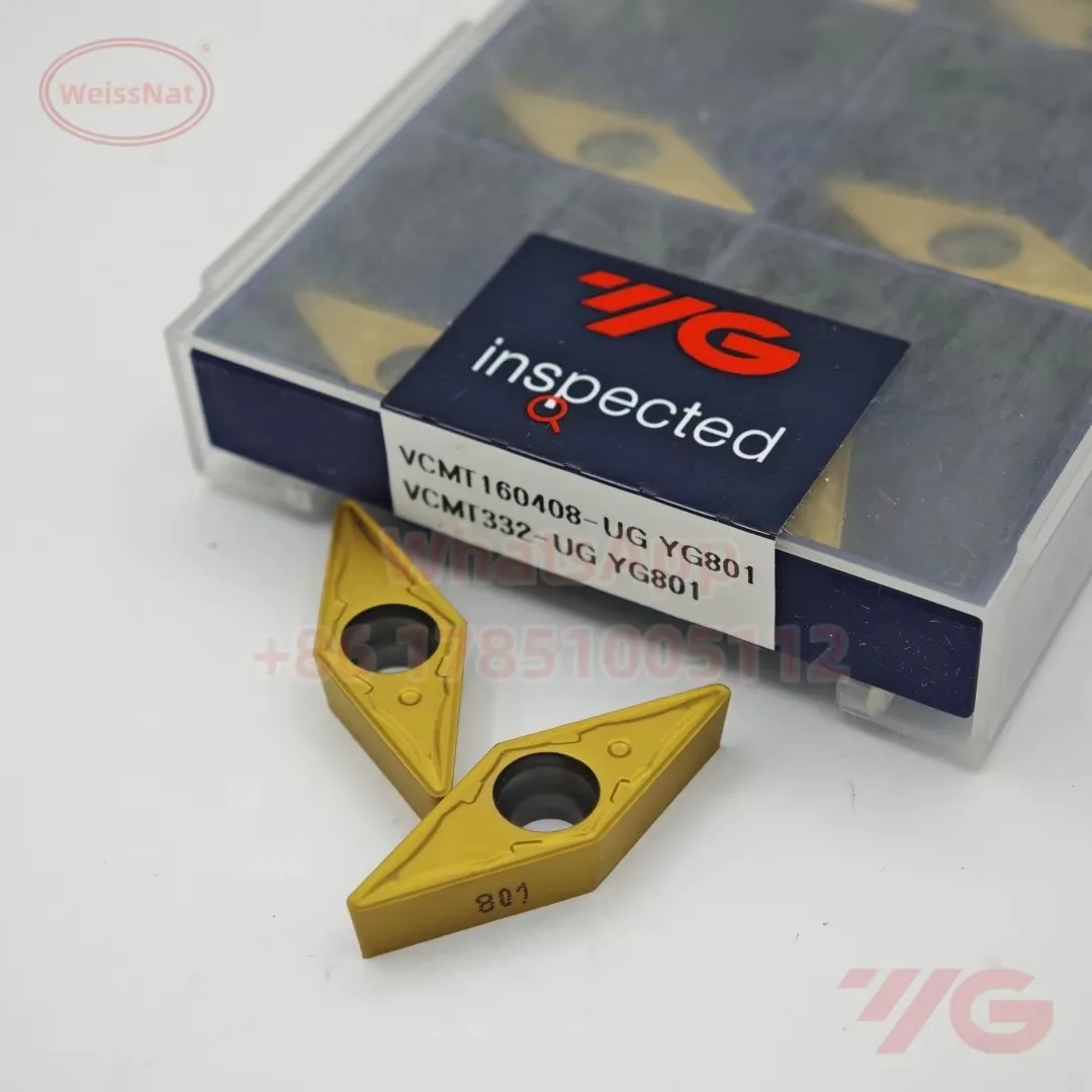 YG-1 50pcs VCMT160408 VCMT160404-UG YG801 Carbide Insert VCMT Inserts - view 2