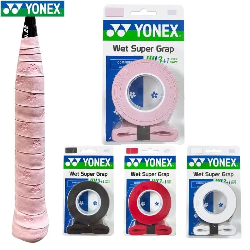 YONEX 2024 New Fashionable Badminton Racket Cherry Blossoms Hand Glue Antiskid Belt Anti Slip Sweat Absorbing AC994CR