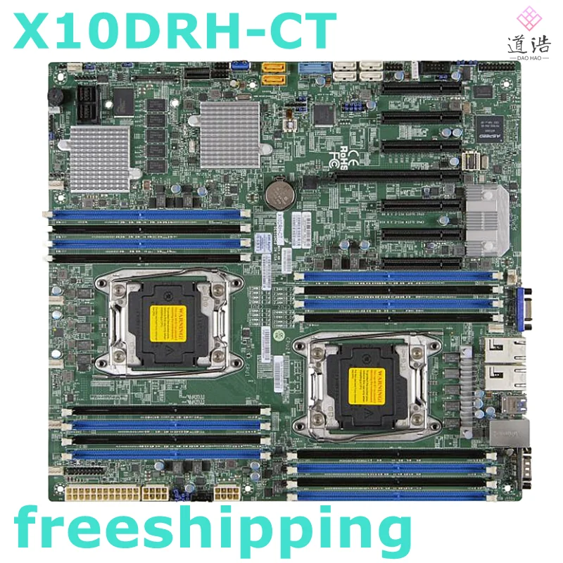 

Для материнской платы Supermicro X10DRH-CT LGA 2011 DDR4 ATX C612, материнская плата 100% протестирована, полностью работает