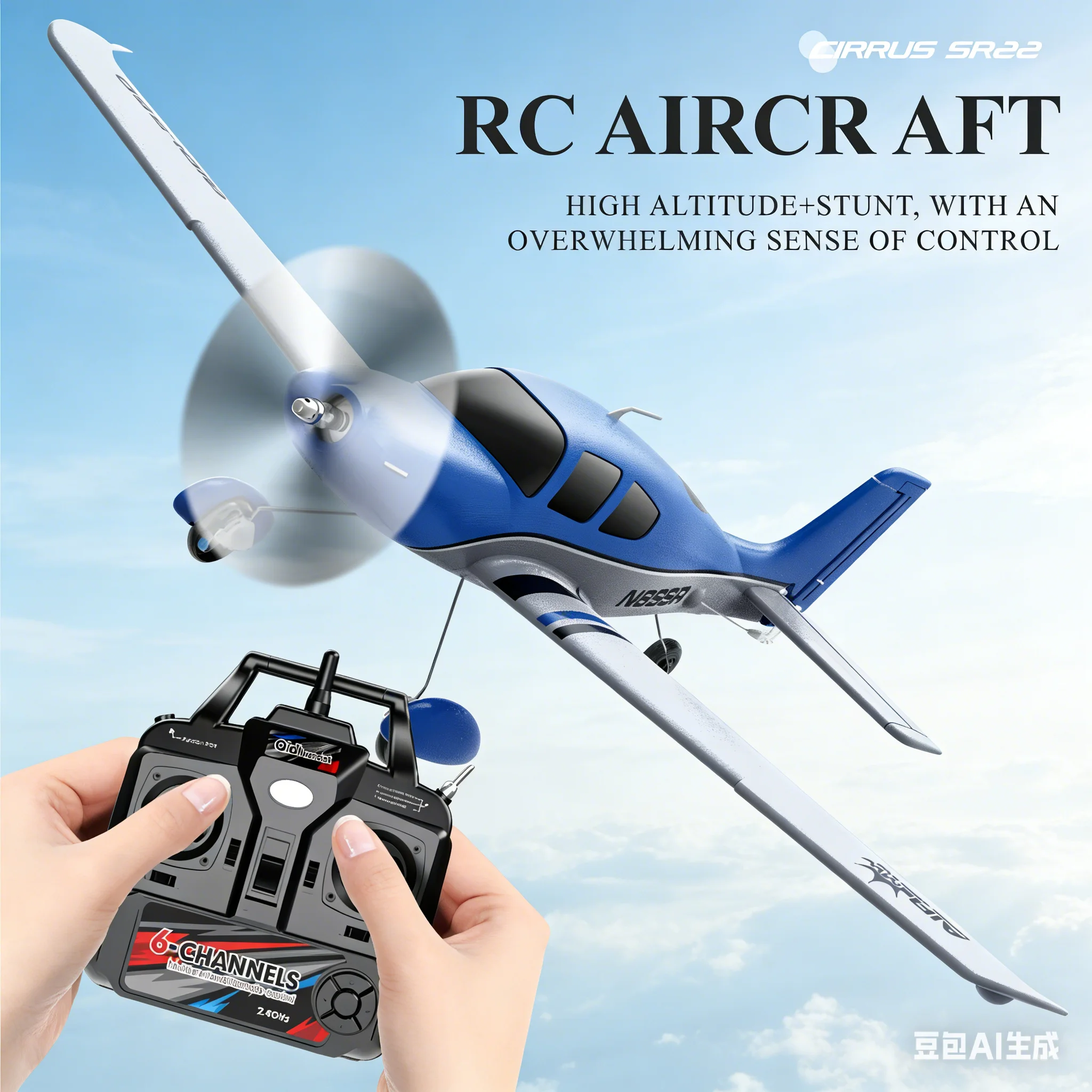 QIDI580 حيلة RC طائرة شراعية 4CH 2.4G EPP رغوة ثابتة الجناح نموذج طائرة التحكم عن بعد فرش الطائرات لعب للأطفال