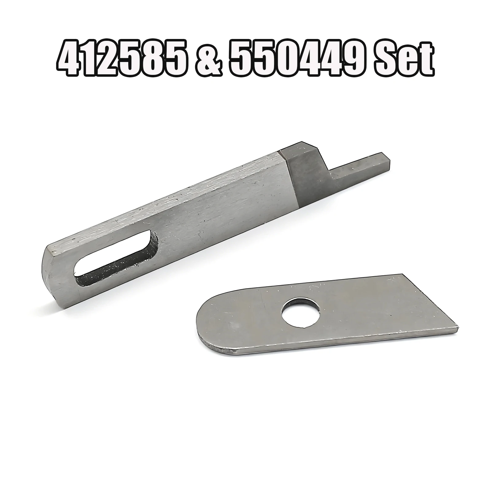 Cuchillas Superiores e Inferiores para Máquina Overlock # 412585 550449 Accesorios para Máquinas de Coser Singer 14U544, 14CG744, 14CG754, 14SH654