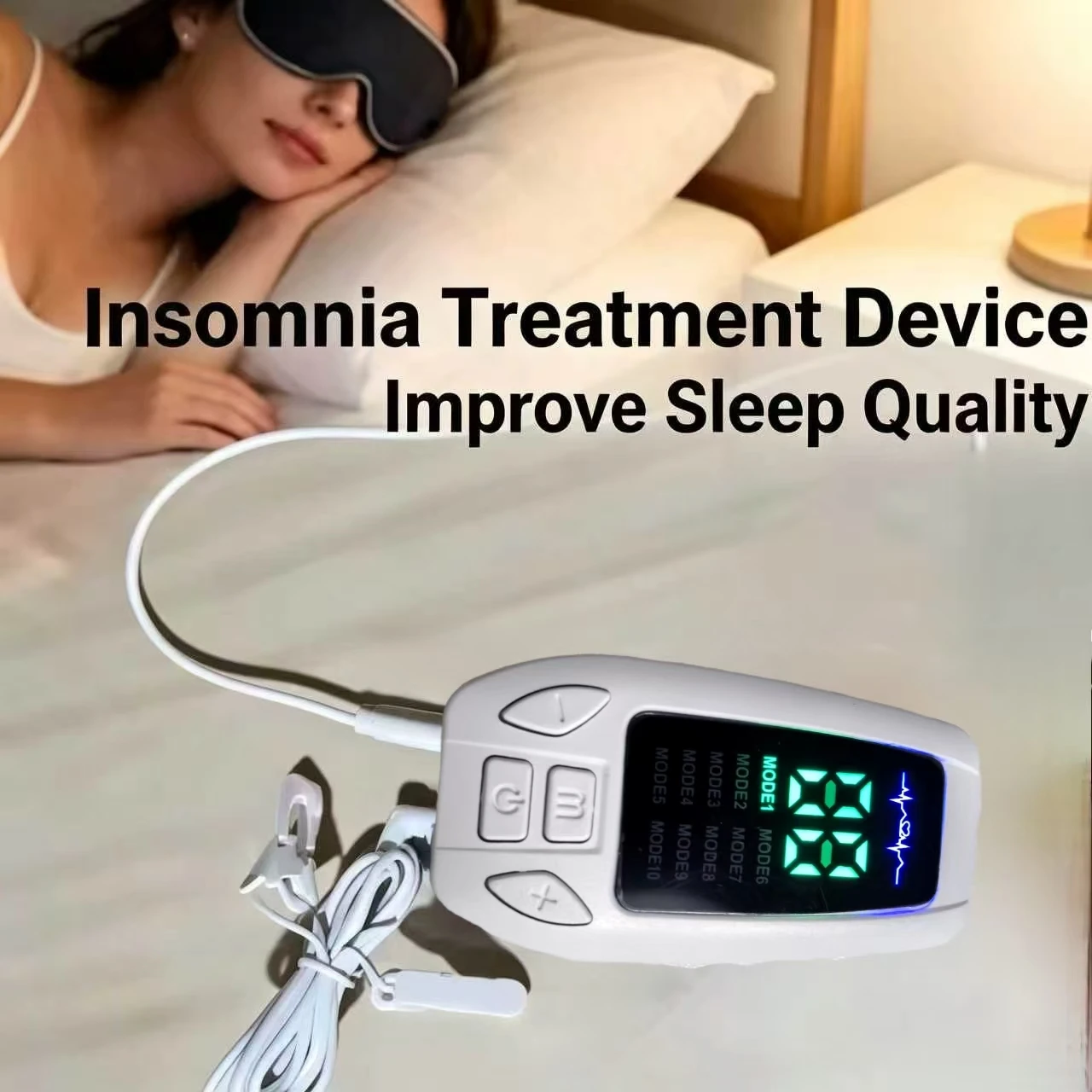 Non-Invasive Vagus Nerve Stimulator Ear Clip for Fast Anxiety Depression Relief, Sleep Aid Therapy Instrument Home Use