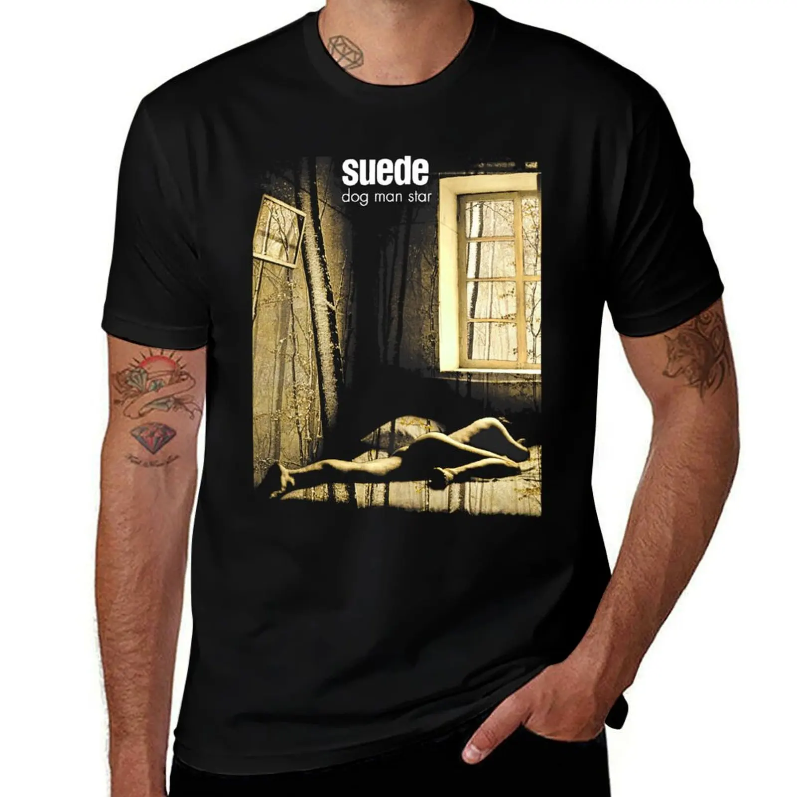 SUEDE DOG MAN STAR 1994 album cover T-Shirt Holiday Outdoor T-Shirt