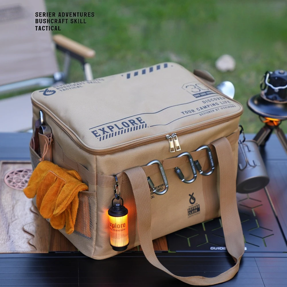 

Тактическая сумка для хранения объемом 42 л, прочный складной органайзер Оксфорд с MOLLE, водонепроницаемость для кемпинга, пикника, туристического снаряжения