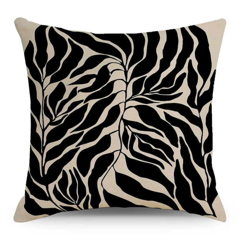 Nordic Black and White Abstract Geometric Printing Pattern Pillowcase Bed Sofa Car Modern Home Decor