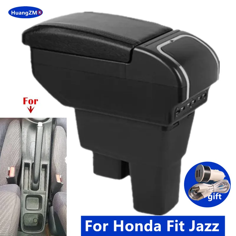 

Car Armrest box Storage box For Honda Jazz Armrest box For Honda Fit Jazz 2 2008-2013 2009 2010 2011 2012 Arm car accessories