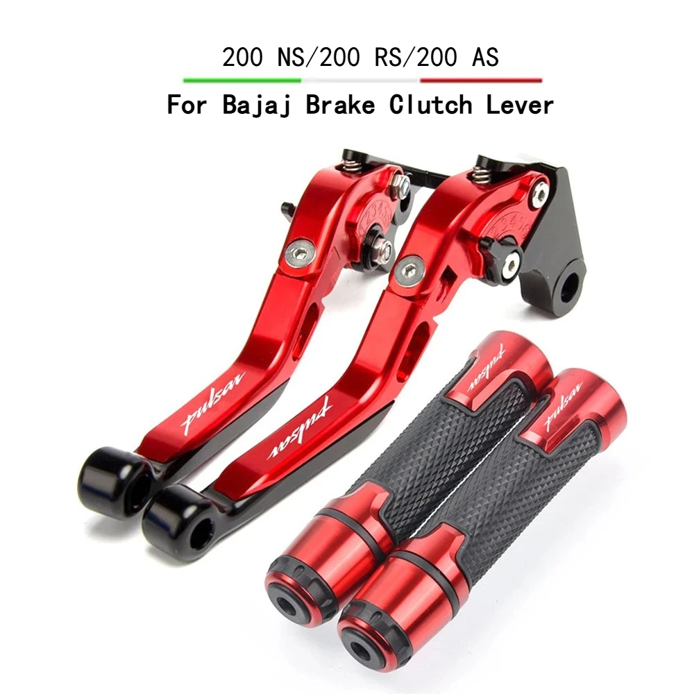 

For Bajaj Pulsar 200 NS/200 RS/200 AS All Years 2015-2024 Motorcycle Accessories Adjustable Brake Clutch Levers Handlebar grips