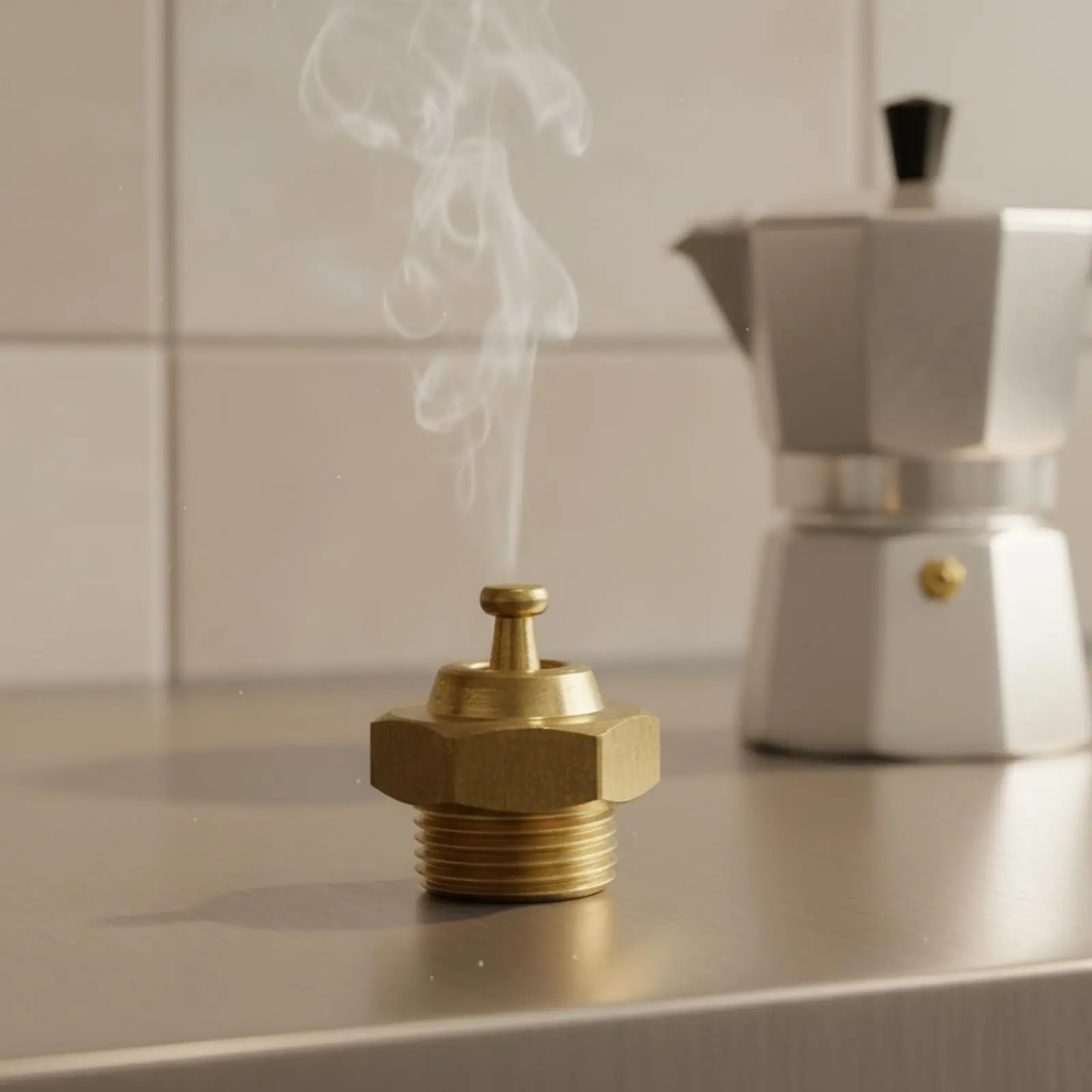 Stovetop Pot Pressure Valve Long-Lasting Metal Coffee Accessory Cookware Part Better Water Flow - view 2