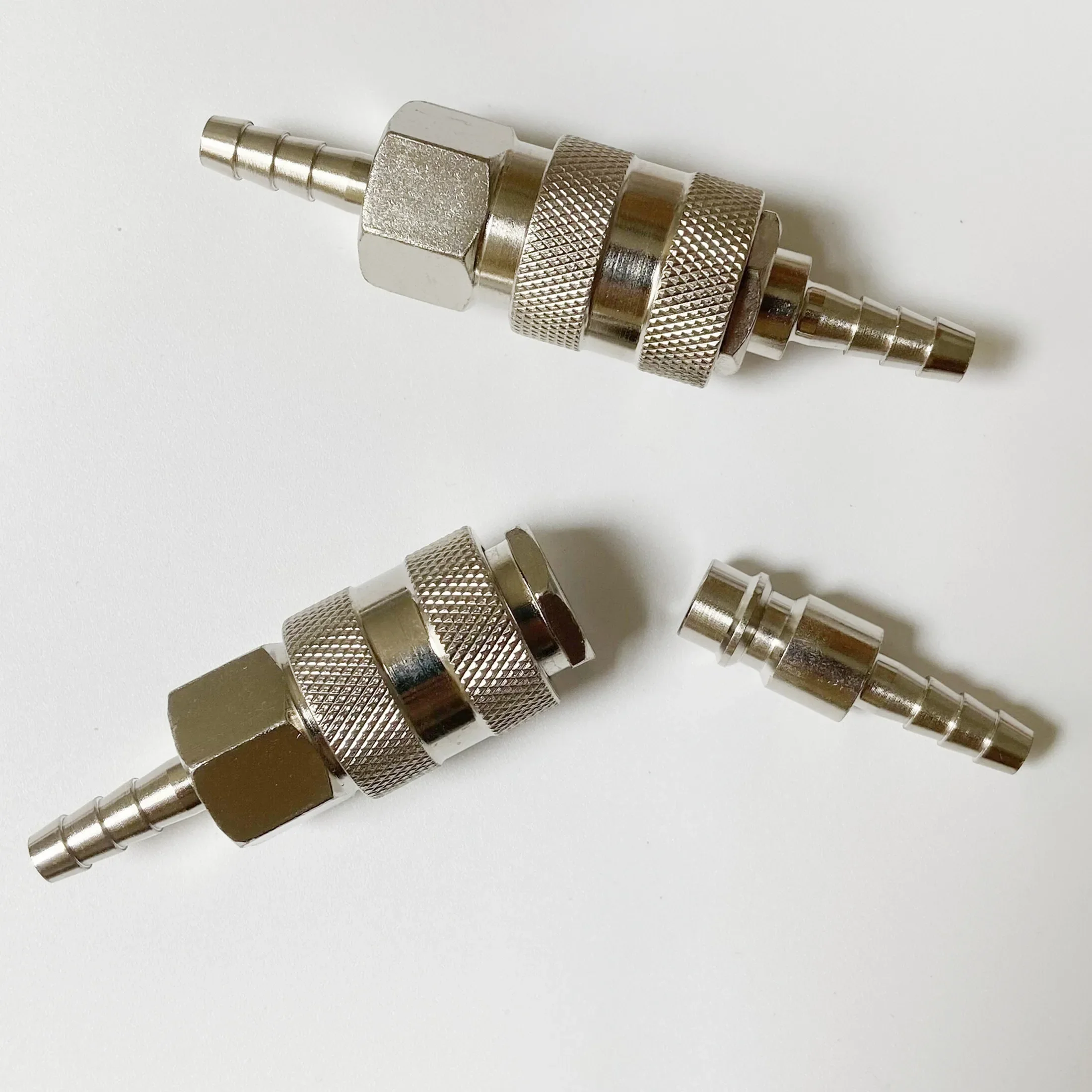 EU Type Socket + Plug Pneumatic Fitting European Standard Quick Connector 6/8/10mm Hose Barb Coupler Adapter For Air Compressor